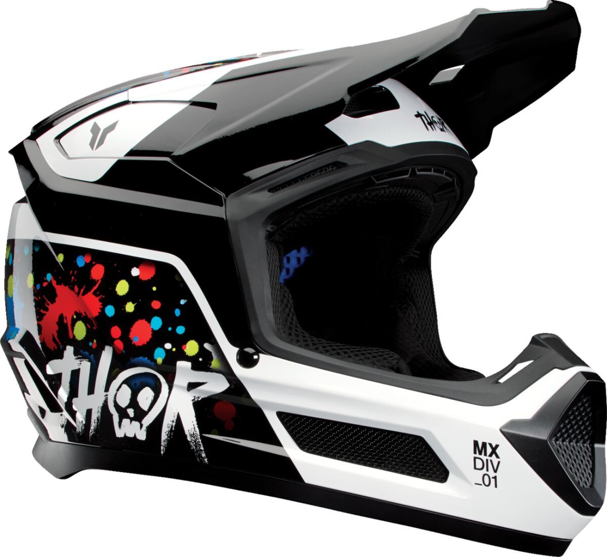 Thor MX Spring 2025 Youth Helmet Fleet Blackout Gloss Black